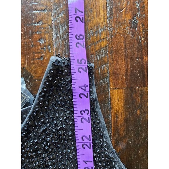 Little Attitudes by Debra Green Hand-Beaded Sequin A-Line Dress, Pageant SZ 7 - Picture 13 of 16